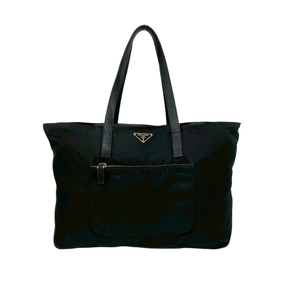 PRADA Black Leather Shoulder Bag